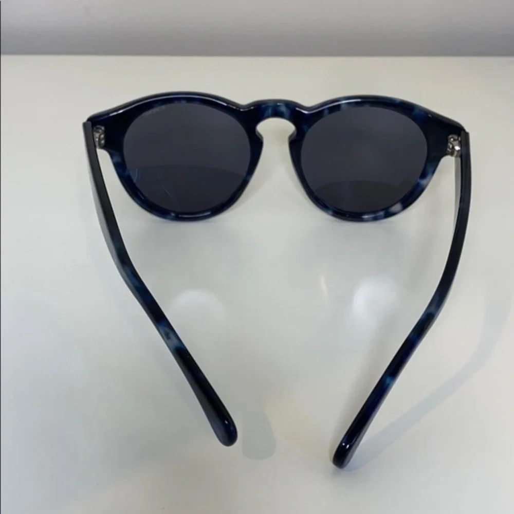 Komono Clement Indigo Demi Sunglasses NEW NWT round blue